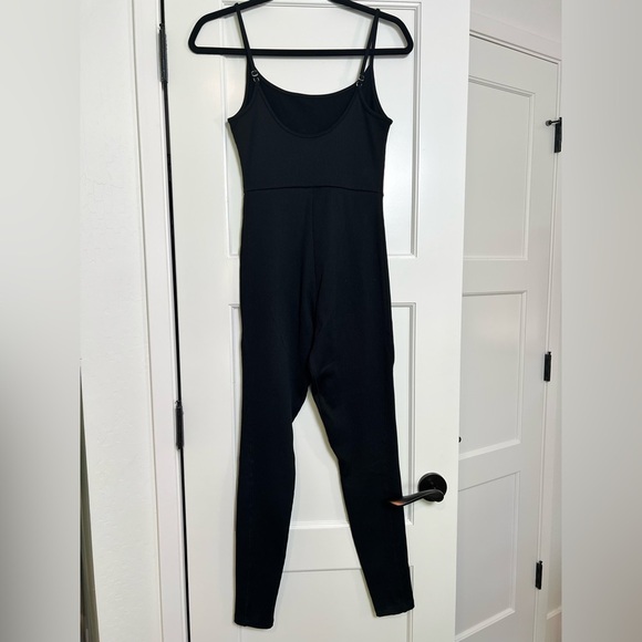Wild Fable Black Ribbed Stretch Jumpsuit (Med) - Picture 3 of 4